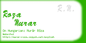 roza murar business card
