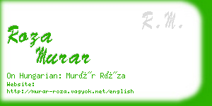 roza murar business card